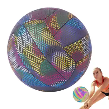 Пляжный волейбол, волейбол на открытом воздухе для подростков, светящийся мяч, мягкий волейбол для соревнований, спортивных тренировок, ночных пляжных развлечений