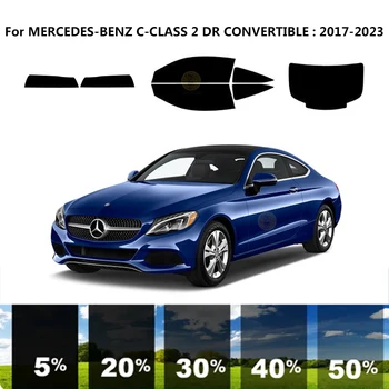 Предварительно Обработанная нанокерамика car UV Window Tint Kit Автомобильная Оконная Пленка Для MERCEDES-BENZ C-CLASS C205 2 DR COUPE 2017-2023