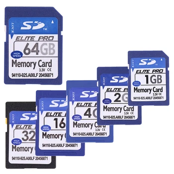 SD-карта 1 ГБ 2 ГБ 4 ГБ 8 ГБ 16 ГБ 32 ГБ 64 ГБ защищенная цифровая карта флэш-памяти
