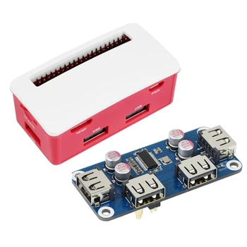 USB-КОНЦЕНТРАТОР HAT Плата Расширения Starter для RPI 0 Raspberry 2 WH 3A 3B 3 Model B 4 4B Коробка Аксессуаров