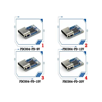 Модуль-приманка PD Type-C PD23.0 для подключения триггера постоянного тока к Удлинительному кабелю QC4 Зарядное устройство 9V 12V 15V 20V PDC004-PD