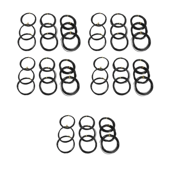 45 Рулонов проволоки для бонсай Из анодированного алюминия, обучающая проволока для бонсай 3 размеров (1,0 мм, 1,5 мм, 2,0 мм), всего 147 футов (черная)