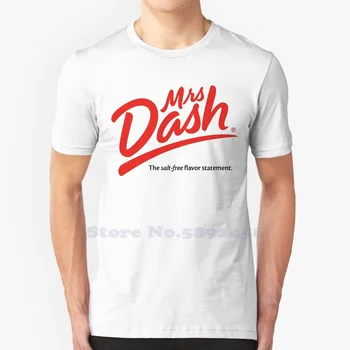 Повседневная уличная одежда Mrs. Dash, футболка с логотипом и графическим рисунком из 100% хлопка.