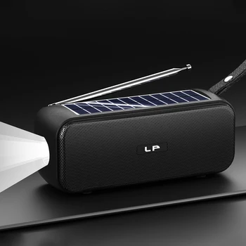 V64 Solar Wireless Bluetooth Sound Портативное домашнее радио на открытом воздухе, сабвуфер, Небольшой динамик, вставная плата