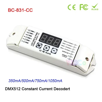 Bincolor 350mA/500mA/750mA/1050mA Одноцветная светодиодная лампа DMX512 Контроллер с 3 цифровыми дисплеями DMX Декодер Постоянного Тока, Диммер