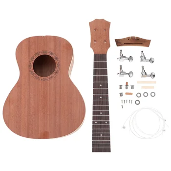 23-дюймовый комплект для укулеле с ручным управлением, маленькая гитара ручной работы, материал для поделок, детский декор, Раскрашиваемая гавайская гитара