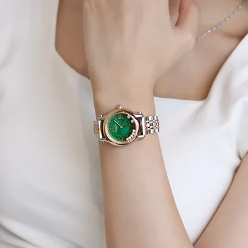 Роскошные брендовые женские часы из красной кожи, водонепроницаемые ручные часы, женские золотые дизайнерские наручные часы, элегантные часы из нержавеющей стали