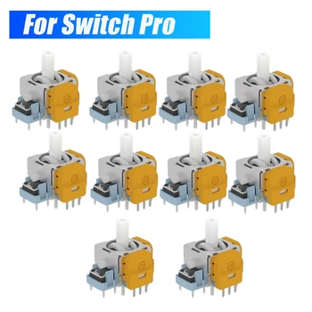 10ШТ для джойстиков Switch Pro, Электромагнитные Высокоточные Регулируемые джойстики Холла