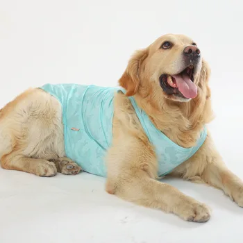 Золотистый ретривер, быстросохнущий жилет для больших собак, пуловер, одежда для собак, футболка с лабрадором, летняя верхняя одежда для больших собак