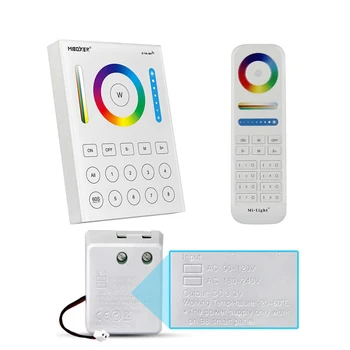 Miboxer RGB + CCT Smart touch Panel Controller B8 8-Зонный Дистанционный переключатель для светодиодной ленты FUT089