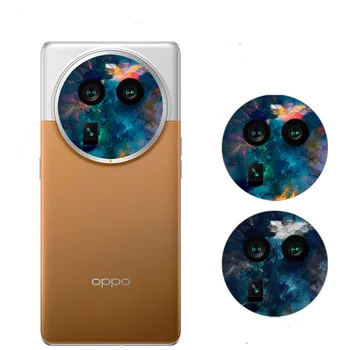 2ШТ Красочная Наклейка На Объектив Камеры Для Oppo Find X6 PRO Защитная Пленка Для Экрана Oppo Find X6 Protective Flim Skin