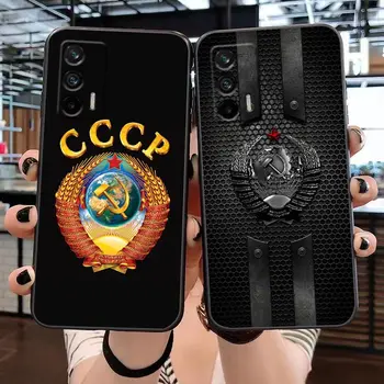 Чехол с флагом CCCP Советского Союза для Realme 5 6 7 7i 8 8i 9 9i C21 C21Y C25 C15 C11 C12 C20 5G C35 XT GT Neo2 Neo3 GT2 Pro Plus Case