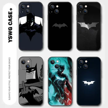 Чехол для телефона Bruce Batman для iPhone 15 14 13 12 11 8 Pro Max X XR XS Plus Mini Cover Черный