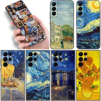 Эстетический Чехол Van Gogh Art Starry Night Для Samsung Galaxy S22 S21 Ultra S20 FE S8 S9 S10E S10 Plus S10 Lite M23 5G Мягкая Обложка