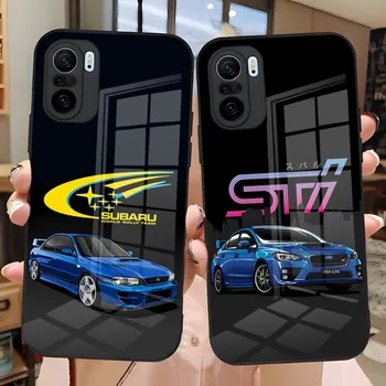 JDM Subaru WRX Sti Логотип Чехол Для Телефона Стеклянный Дизайн Для Xiaomi Redmi Note 13 10 10T 11i 11T 11 9 8 11S Чехлы Poco X3 M4 F3 Pro