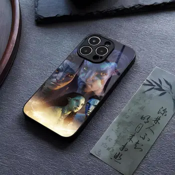 Чехол для телефона Disney Avatar Из Закаленного Стекла Для iPhone 13 14 12 15 11 Plus Pro XS Max Mini X XR 8 7 6s SE2020 Чехол