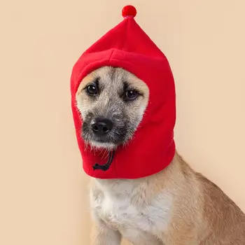 Грелка для шеи и ушей для собак, стильная зимняя шапка для домашних животных, регулируемый шнурок для защиты от ветра, комфорт, тепло для собак, шапка для домашних животных для собак