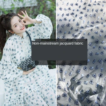 Женская летняя юбка из объемного жаккарда европейского и американского бренда 145 * 100 из ткани от кутюр ручной работы из трехмерной жаккардовой ткани