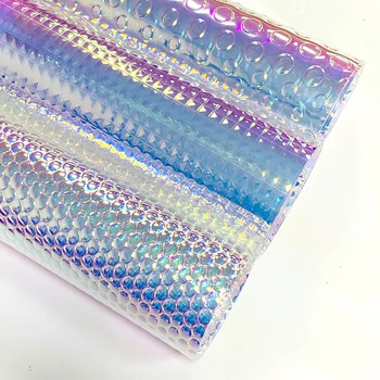 Рулон из ТПУ с тиснением Blue Illusion для изготовления сумки / декоративных аксессуаров DIY 50x135 см