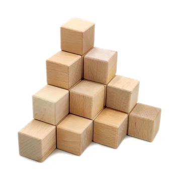Блоки из натурального дерева, незаконченные квадратные блоки со скругленными углами для поделок, алфавитных блоков, кубиков с цифрами или пазлов