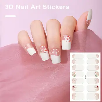 Набор 3D наклеек для ногтей Easy DIY Christmas Легкая наклейка для маникюра для быстрого и удобного дизайна ногтей