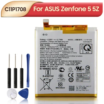 Оригинальная Сменная батарея C11P1708 для ASUS Zenfone 5 5Z ZE620KL X00QD ZS620KL Z01RD Аккумулятор для телефона 3300 мАч