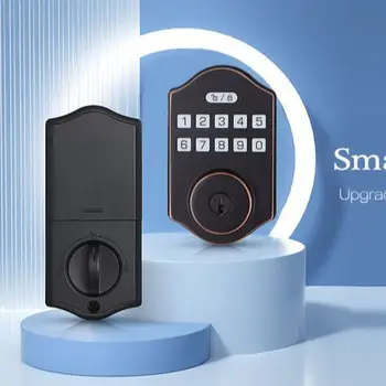 Трансграничный европейский и американский smart password key lock внутренняя деревянная дверь TTLOCK Tuya Bluetooth APP через дверной замок