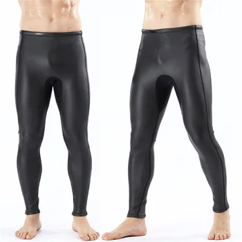 2 мм CR Гладкие Кожаные штаны для дайвинга Мужчины Женщины Отдельный Гидрокостюм Брюки для серфинга Парусный спорт Подводное плавание Зимние Термальные плавки