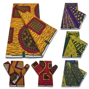 Мягкая ткань Анкара, Гарантированные Настоящие Африканские Восковые принты, Ткань Гана, 100% Хлопчатобумажная ткань в Нигерийском стиле, Восковая ткань Pagne