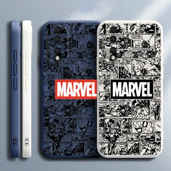 Чехол Для Телефона С Логотипом Marvel Spiderman Для Huawei Honor 100 50 20 SE 30 30S X50i X40 X40i X30 X20 9X 8X Pro Cover Черный Мягкий Каркас
