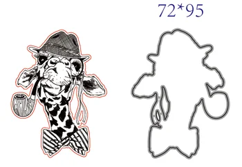Прозрачный силиконовый штамп и трафаретная печать, голова жирафа, Скрапбукинг своими руками, Милый узор, Фотоальбом