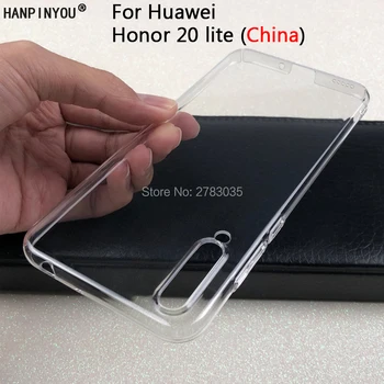 Для Huawei Honor 20 lite, Китай, 6,3-дюймовый глянцевый чехол для телефона с защелкой, кристально невидимый жесткий ПК, полное покрытие, прозрачная камера, защита задней панели