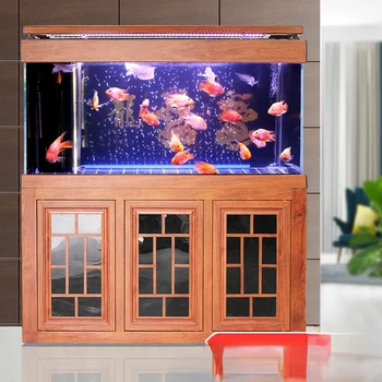 Прямоугольный Экран Аквариума Для Рыб В Гостиной Экологический Аквариум