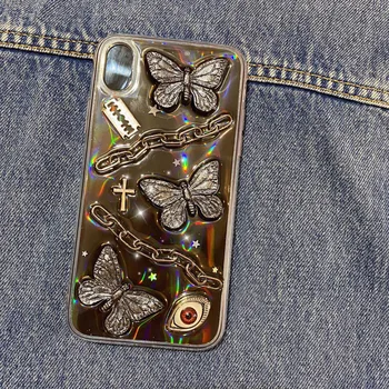Оригинальная оболочка мобильного телефона с цепочкой-бабочкой, местная Крутая и пикантная Оболочка на заказ для Iphone XS 11 12 13 14 pro max