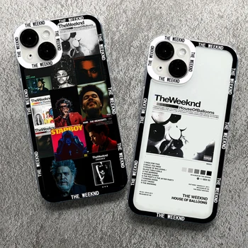 ГОРЯЧИЙ Минималистичный Плакат The Weeknd Чехол Для Телефона С изображением iPhone 15 14 13 12 11 Pro MAX XS X XR SE 8 7 Plus, Прозрачный Чехол Fundas Coque