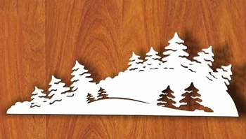 Металлический трафарет в форме деревьев в форме холма Сделай сам для украшения скрапбукинга