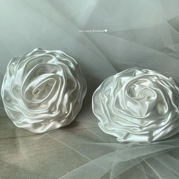 9 см Пятно Розы Flowrs ручной работы 3D Цветы Платье Украшения одежды DIY Патчи Бесплатная доставка