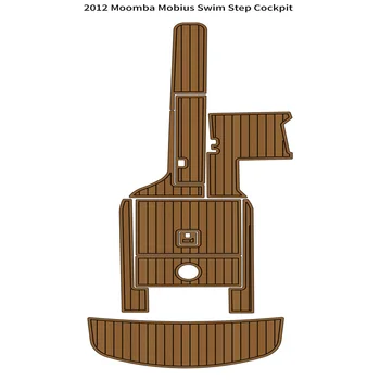 2012 Платформа для плавания Moomba Mobius, коврик для кокпита, лодка из пены EVA, коврик из искусственного тика