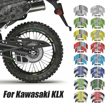 Новинка для KAWASAKI klx 230r 230s 230se 300 300 Наклейка на ступицу внутреннего колеса мотоцикла, водонепроницаемая светоотражающая наклейка