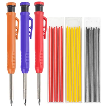 Твердый плотницкий карандаш для глубоких отверстий, механический карандаш, маркер для разметки глубоких отверстий, набор инструментов для архитектора по деревообработке