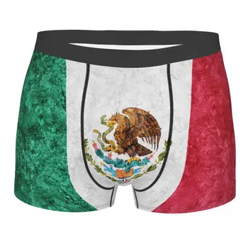 Мужские трусы-боксеры Мужские трусики с Мексиканским флагом Шорты Дышащее Мужское нижнее белье Трусы Сексуальные Боксеры