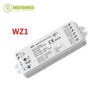 WZ1 12-36 В ZigBee 3.0 и RF 2-Канальный Светодиодный Контроллер Tuya APP Cloud Беспроводной Пульт Дистанционного Управления 2 Канала для Одноцветной CCT Светодиодной Ленты