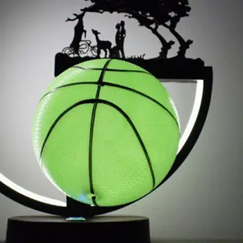 Светящиеся баскетбольные мячи, светящиеся в темноте, светящиеся баскетбольные мячи с подсветкой, светящиеся надувные мячи для малышей Для игр на открытом воздухе