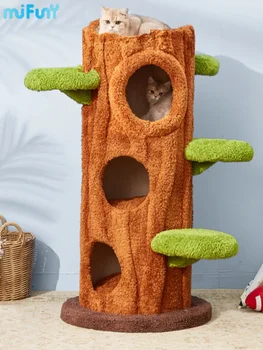 Серия MiFuny Magic Forest Cat Tree Cat Tower Creative Catcondo Каркас для лазания кошек из массива дерева Catlover Игрушки для кошек Мебель для домашних животных