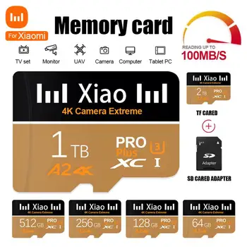 Для Xiaomi Micro TF SD-Карта 2 ТБ 1 ТБ SD-Карта Памяти 128 ГБ SD/TF Флэш-карта памяти 256 ГБ 512 ГБ Мини-SD-Карты TF Флэш-карта для Ps5