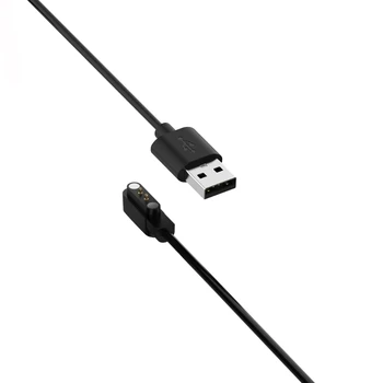2-контактный прочный магнитный кабель, USB-кабель для зарядки, черный для смарт-часов Kieslect Watch K10 K11, прямая поставка