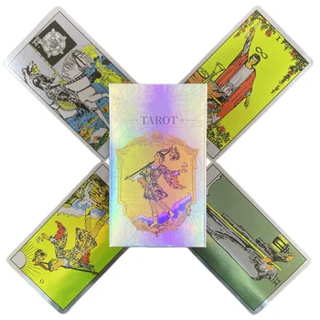 Карты Таро Laser Rider Колода из 78 карт с бумажным путеводителем Oracle English Visions Divination Столетнее издание Borad Playing Games