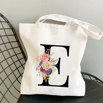 Красивая цветочная упаковка, сумка с рисунком букета цветов, ежедневное использование, Моющаяся Складная холщовая сумка для защиты окружающей среды