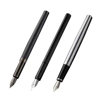 Наконечник Ef / F Школьные канцелярские принадлежности Металлические Офисные ручки из нержавеющей стали Extra Fine Black Forest Signature Pen Авторучка