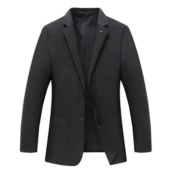 Новое поступление, модный Супер большой весенний Тонкий мужской деловой повседневный жаккардовый костюм, пальто для мужчин, большие размеры 2XL 3XL 4XL 5XL 6XL 7XL
